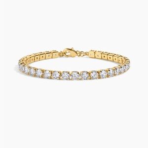 Elegant Gold Tennis Bracelet